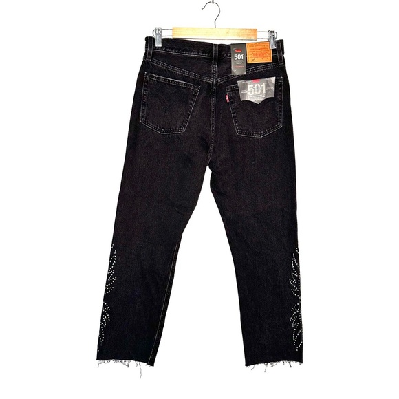 Levi's 501 | Black Canyon High Waist Crop Jean Size 28 NWT - Picture 8 of 14